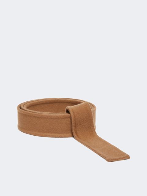 'S Max Mara Belt in pure wool fabric - CAMEL