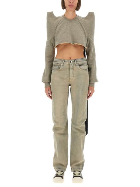Rick Owens DRKSHDW FELPA CROPPED TECSWEAT
