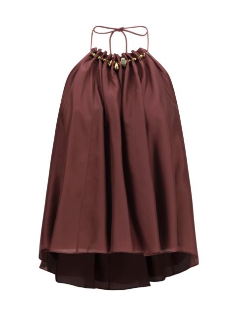 Zimmermann Zimmermann Aster Beaded Ruched Top Musk