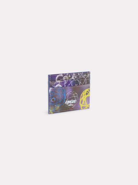 KENZO 'Kenzo x Futura 2000' card holder 'Kenzo Paper' in leather