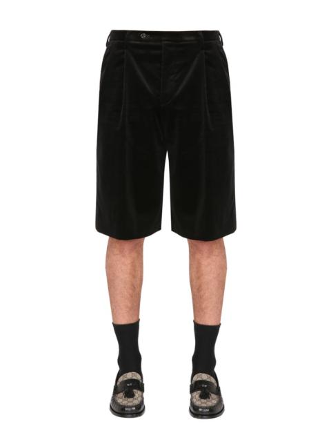 GUCCI Gucci Men Stretch Velvet Shorts