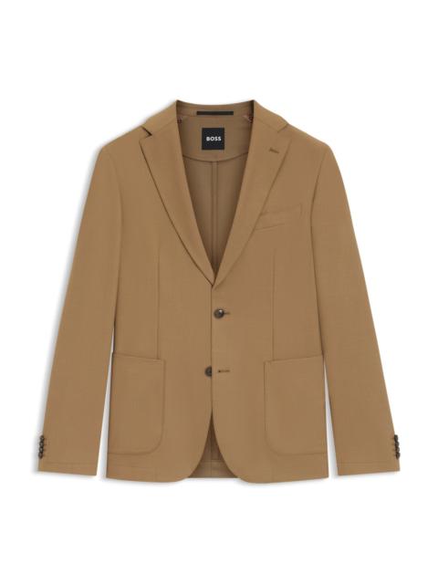 BOSS SLIM-FIT JACKET IN MACHINE-WASHABLE STRETCH FABRIC