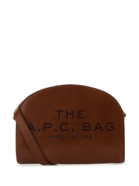 A.P.C. Brown leather A.P.C. x Marc Jacobs Demi Lune crossbody bag