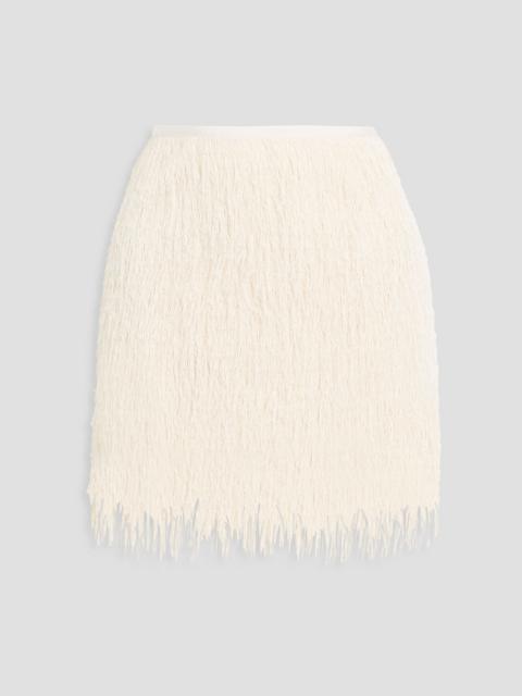 3.1 Phillip Lim Fringed knitted mini skirt