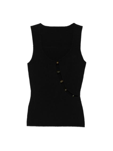 SIR. beaded cut-out tank top