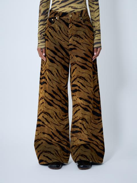 GANNI Printed Flock Denim Jeans