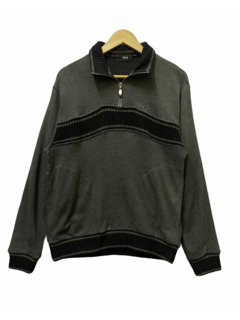 Other Designers Fila - Fila Half Zipper Sweatshirt Dark Grey