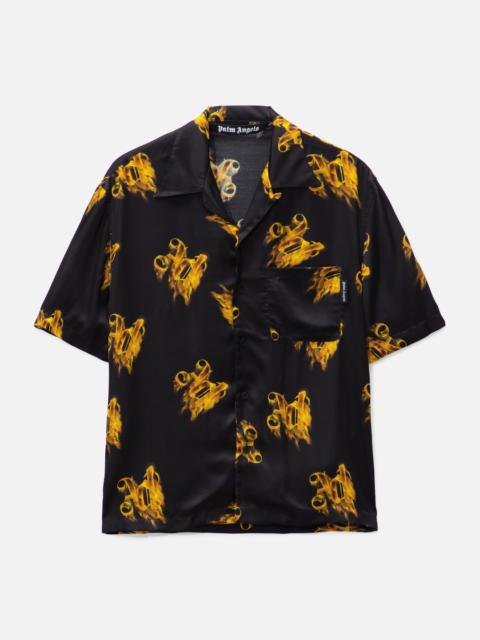 Palm Angels BURNING MONOGRAM SHIRT