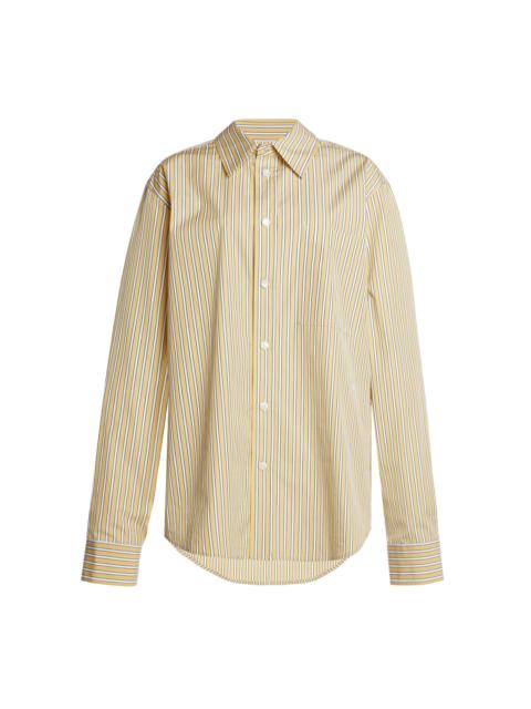 Bottega Veneta Cotton Poplin Shirt yellow