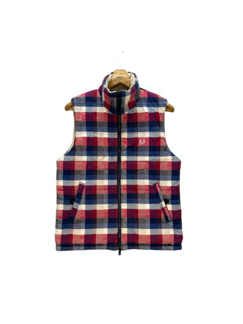 FRED PERRY THERMOLITE REVERSIBLE TARTAN VEST #8272-220