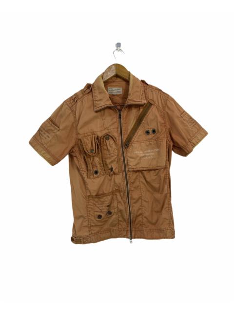 Other Designers Avirex - Vintage Avirex Short Sleeve Jacket / Shirt Tactical Utility