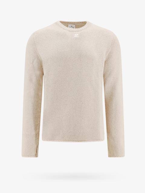 Courreges Man Sweater Man Beige Knitwear