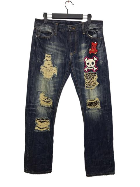 Other Designers Rare - Distressed Patch Work Denim Jeans
