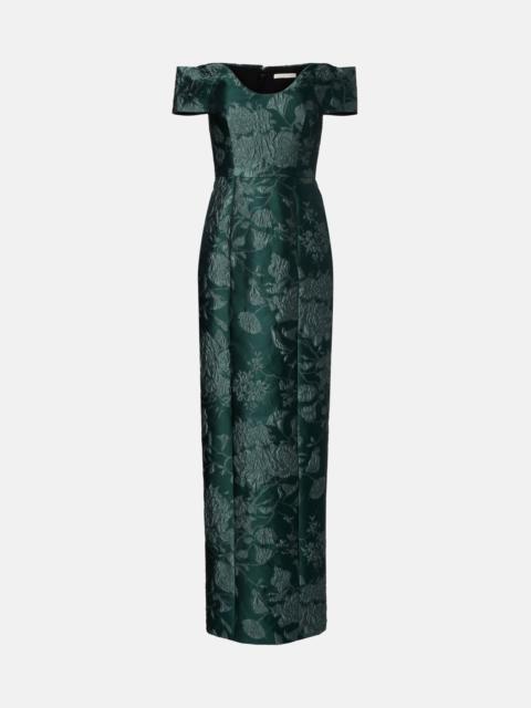 EMILIA WICKSTEAD Aislinn floral cloqué bustier gown