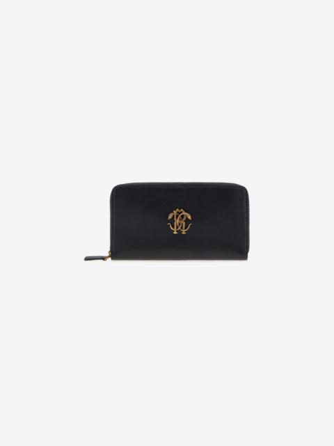 Roberto Cavalli Wallet with Monogram RC and zip