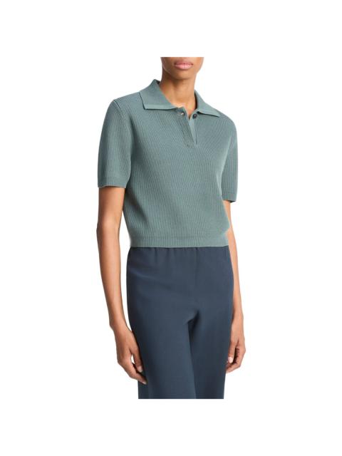 Vince Vince Ribbed Polo Shirt