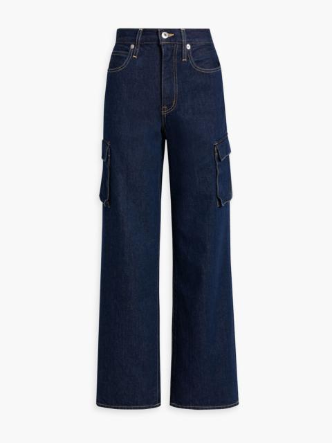 SLVRLAKE Grace high-rise wide-leg cargo jeans