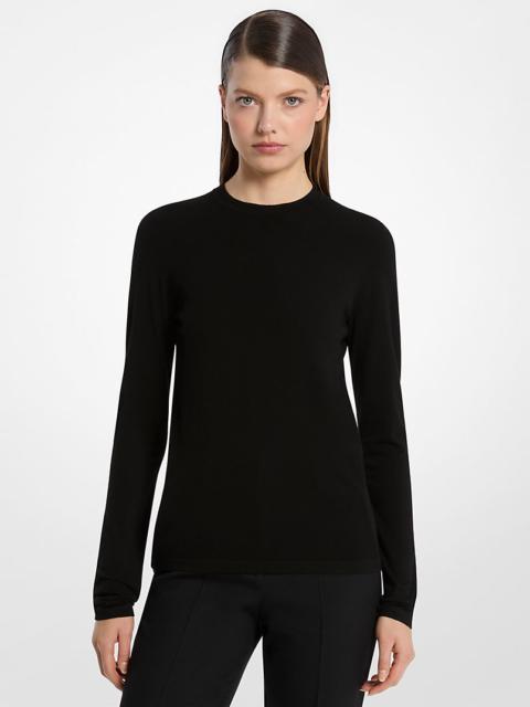 MICHAEL KORS COLLECTION Stretch Viscose Long-Sleeve Shirt