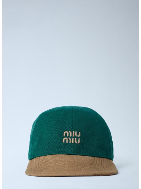 Other Designers Miu Miu Men Logo Motif Baseball Cap