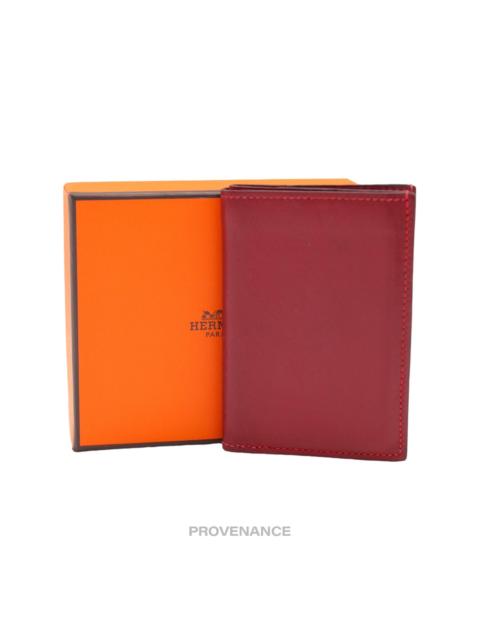 Hermès Hermès CardholderWallet - Red Box Calfskin Leather