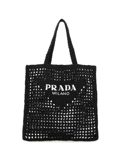 Logo Embroidered Woven Tote Bag