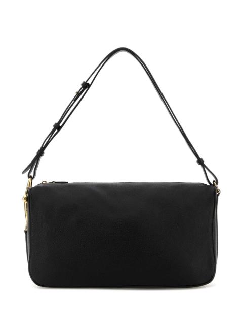 GUCCI Gucci Women Black Leather Gucci Half Horsebit Shoulder Bag
