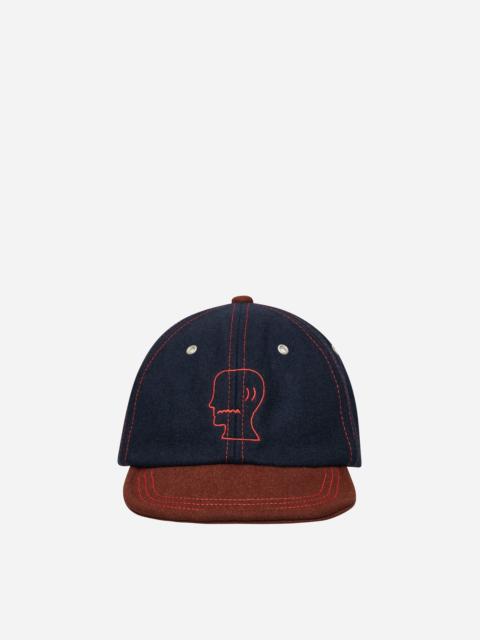 BRAIN DEAD Flannel Wire Brim Hat Navy