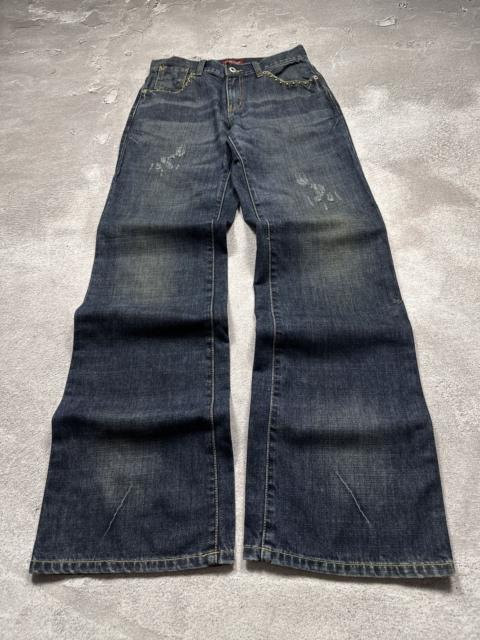 Other Designers Japanese Brand - Y2K Distressed LGB Ifsixwasnine Style Mud Washed Denim Jeans
