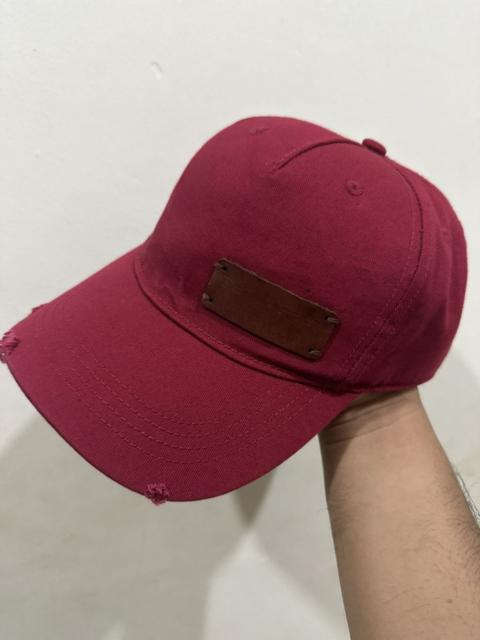 DSQUARED2 Distress Dsquared Leather Patch Baseball Hat