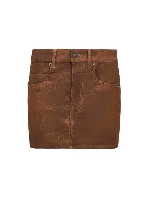 Isabel Marant Étoile Marant Etoile Women Tobacco Vintage Faux Leather Kimmy Mini Skirt