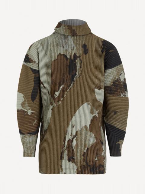 ISSEY MIYAKE PAINTED STONE Pleated Top