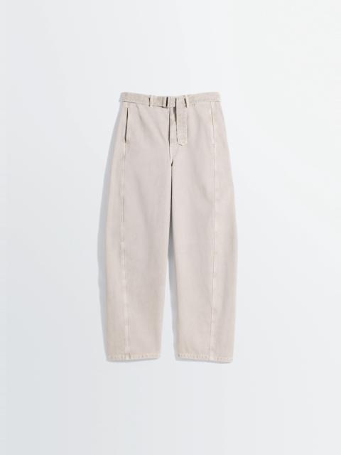 Lemaire TWISTED BELTED PANTS IN HEAVY BROKEN TWILL SNOW