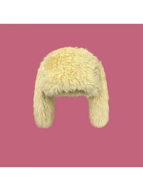 Other Designers Yellow Ultra Soft Thick Fleece Fur Faux Ushanka Hat Cute Y2K Warm Earflap Trapper Hat