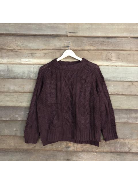 Other Designers Japanese Brand - GU Crocheted Knitwear Sweater