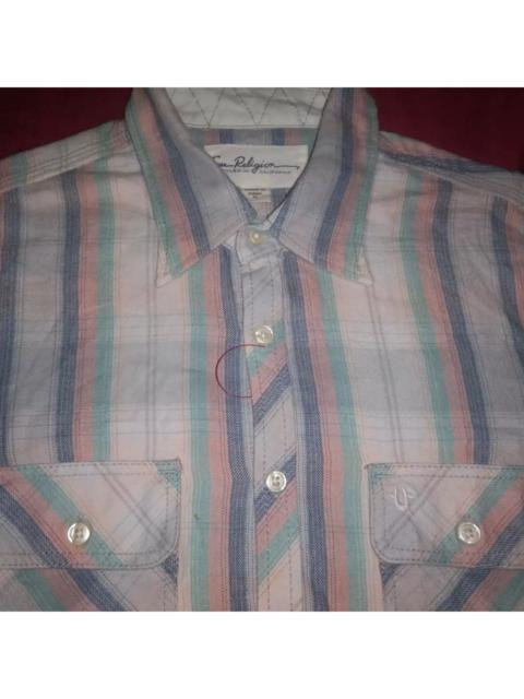 Other Designers True Religion Plaid shirt women pastel