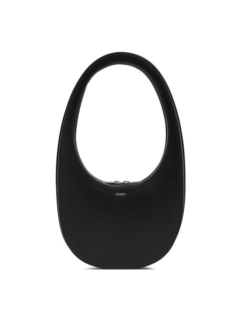 Black Leather Swipe Bag