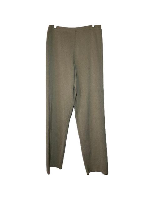 Other Designers VTG Chico's Design Knit Straight Leg Pants Pull On Stretch High Waist Brown 2 L