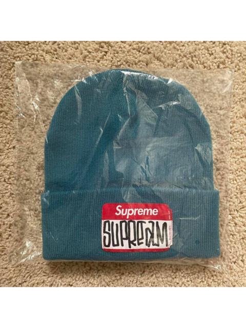 Supreme 2021 TEAL MARK GONZALES GONZ NAMETAG BEANiE WiNTER CAP HAT