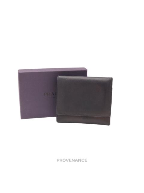 Prada Prada Trifold Wallet - Black Saffiano Leather