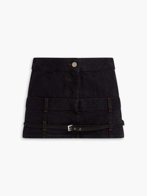 JACQUEMUS De Nîmes Criollo belted denim mini skirt