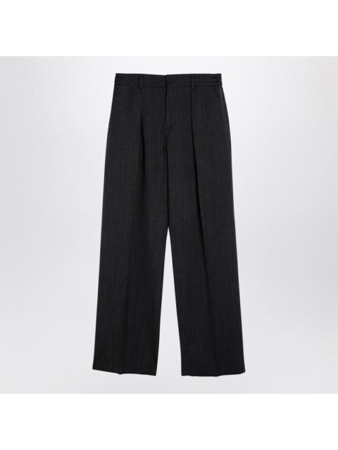 Burberry Burberry Grey Wool Trousers With Darts Men