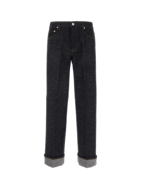 Burberry Men Melange Blue Denim Jeans