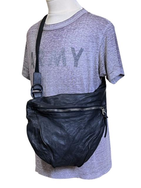 Other Designers ISAMU KATAYAMA BACKLASH BLACK LEATHER COWHIDE SHOULDER BAG