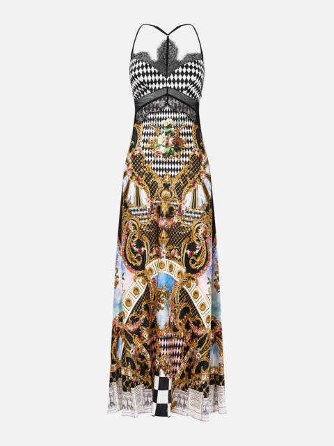 CAMILLA LACE SPLICE BIAS LONG DRESS