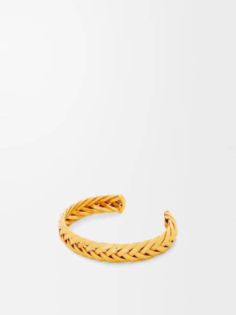 Loewe Thin braided cuff in sterling silver