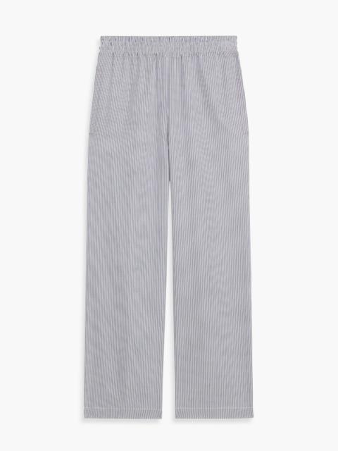 Victoria Beckham Striped cotton straight-leg pants