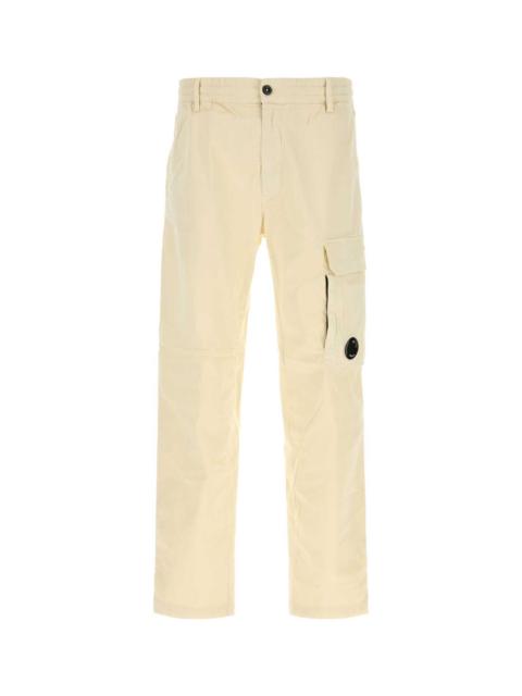 C.P. Company C.P. Company Men Cream Stretch Cotton Cargo Pant