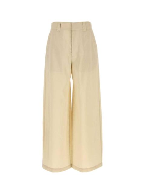 Lemaire Lemaire Men Sand Silk Blend Wide-Leg Pant