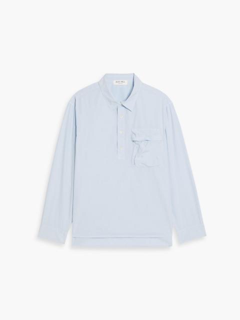 Other Designers Cotton-poplin polo shirt