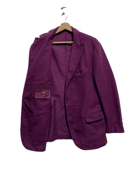 Etro 🔥ETRO PURPLE MOLESKIN MENS CASUAL JACKETS